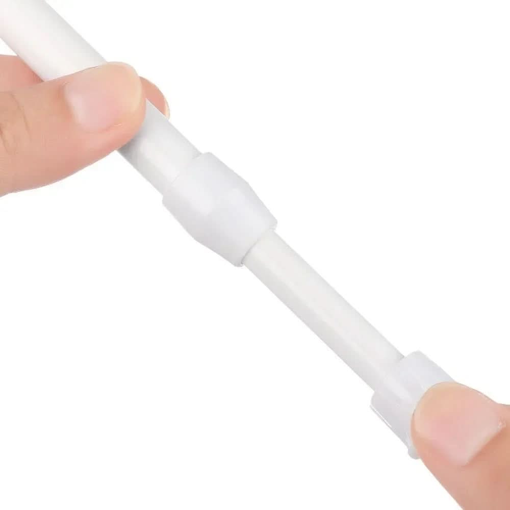 Telescopic Curtain Rod with Adjustable Spring Mechanism