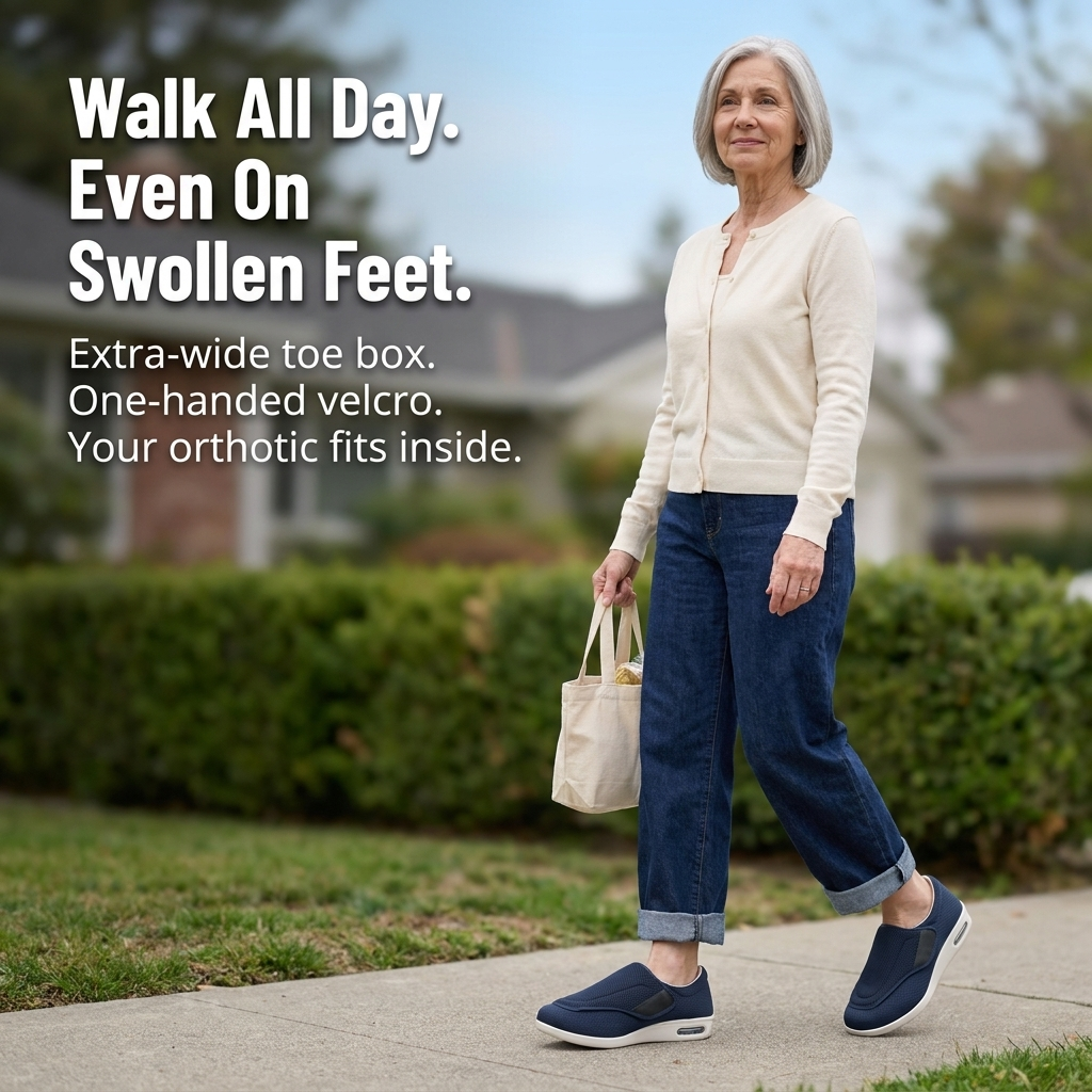 VersaStride™ — Stroll Comfortably On Swollen, Sensitive, Difficult-To-Fit Feet All Day