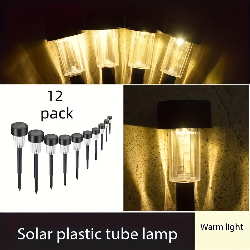 LUMORA - Elegant Solar Garden Path Lights Set of 12