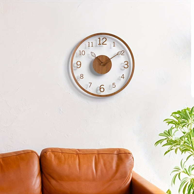 AeroLeaf Wall Clock – Contemporary Floating Design