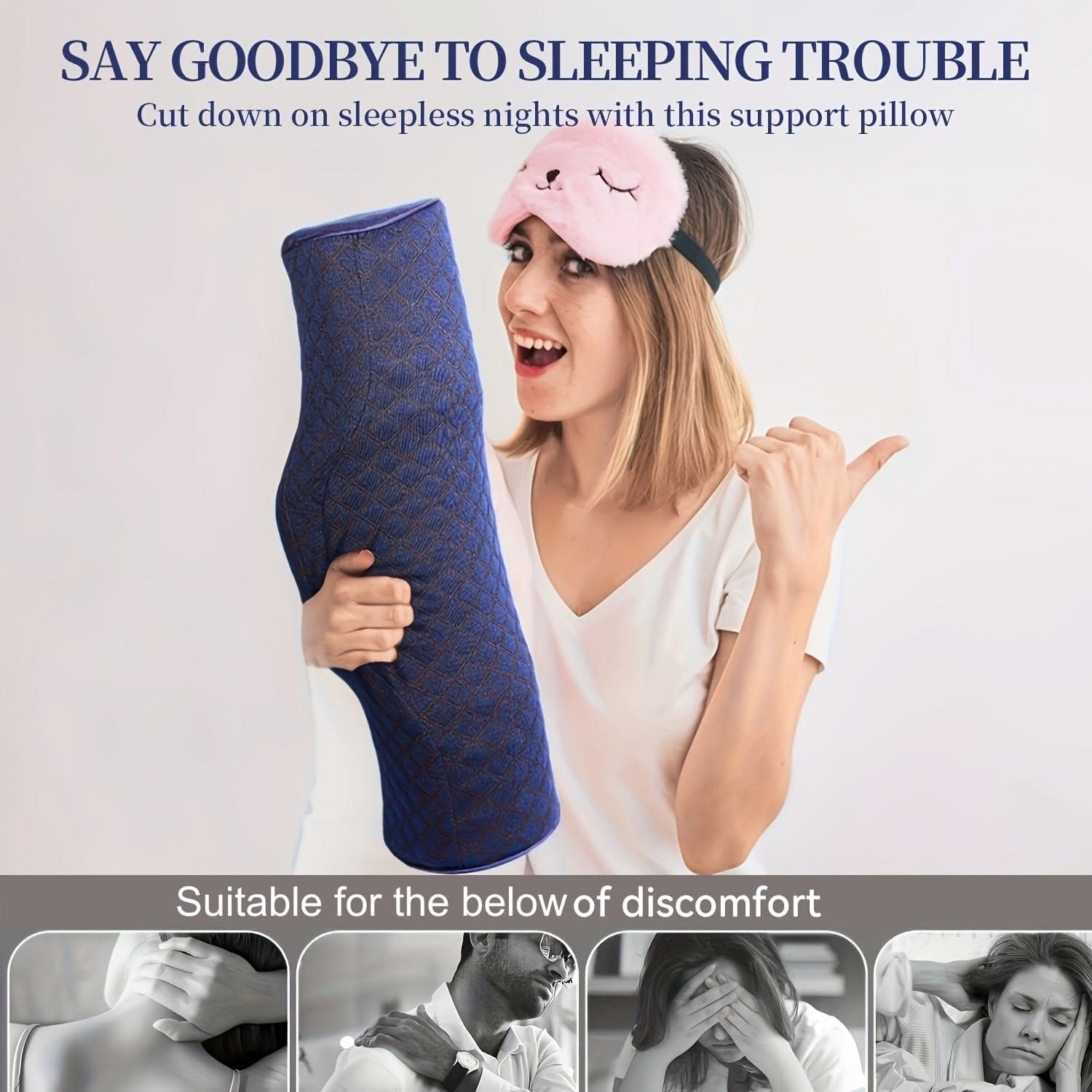 Memory Foam Neck Pillow for Cervical Support