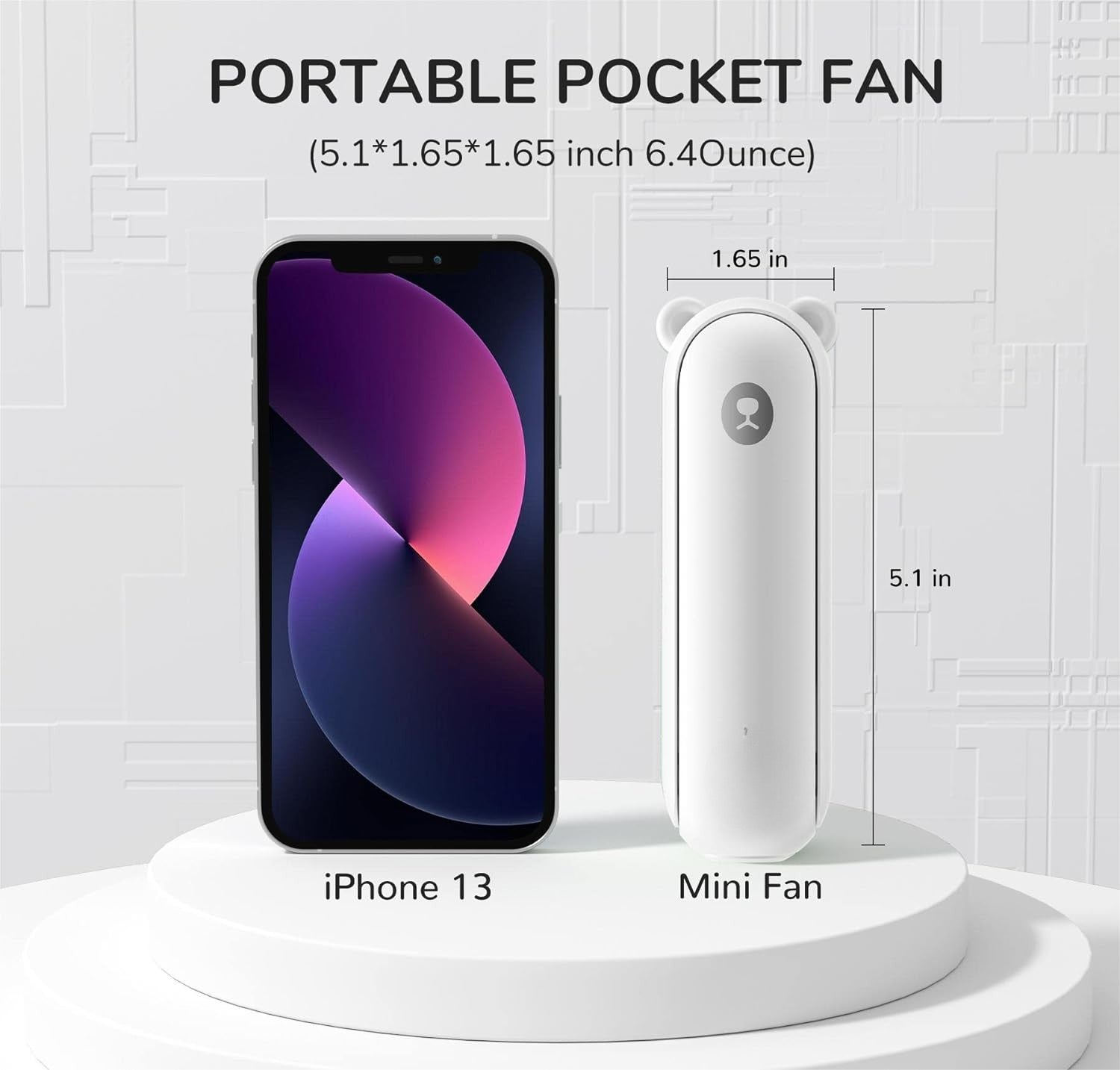 Pocket Breeze: Compact Fan with USB Charging