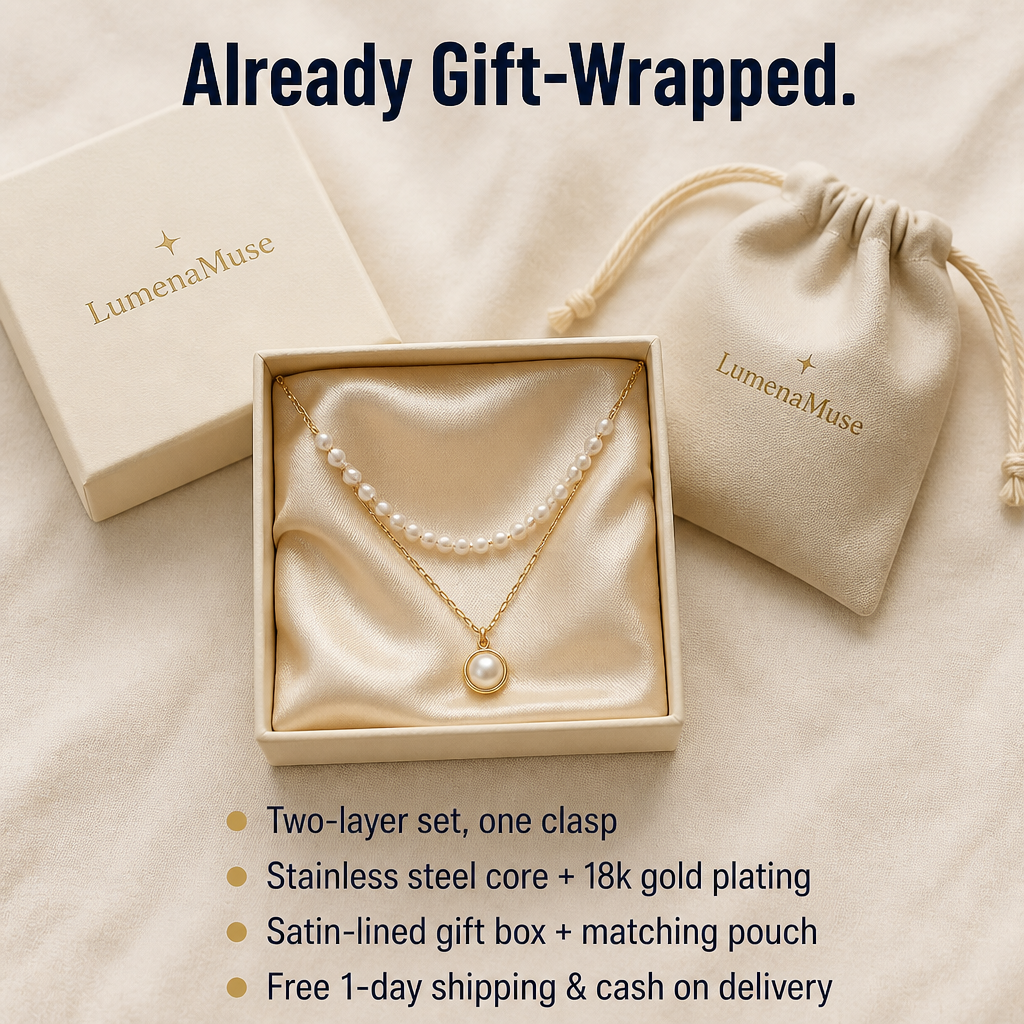 LumenaMuse™ — Rock the Layered Pearl Style Minus Tangled Chains