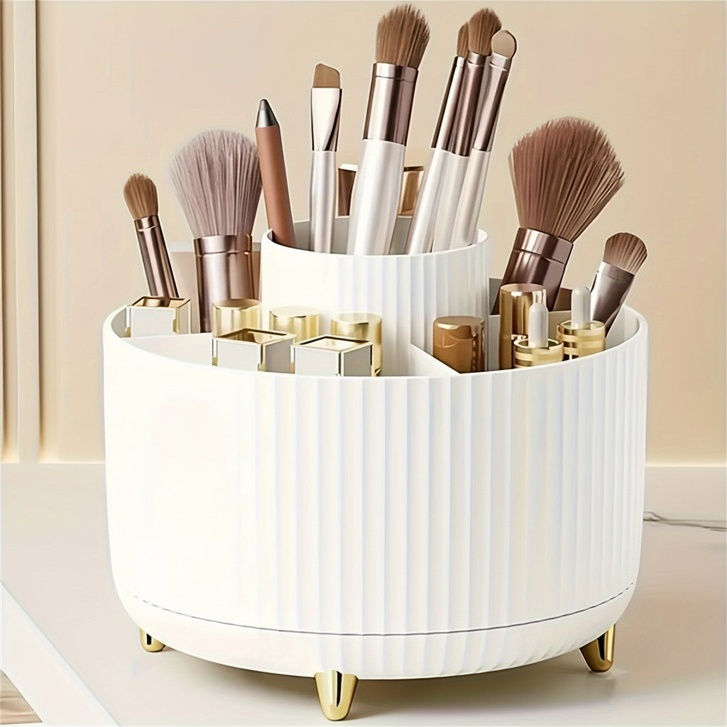 RevolveStyle - 360° Rotating Makeup Organizer with 5 Compartments