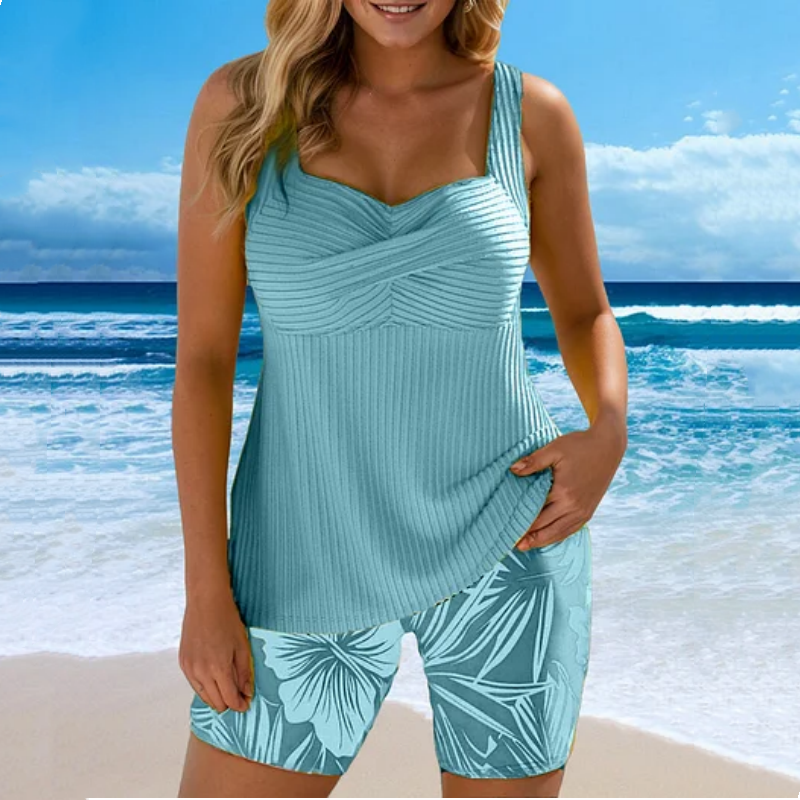 CurvaLuxe™ Two-Piece Beach Set — Own Every Curve with Unshakable Comfort and Confidence