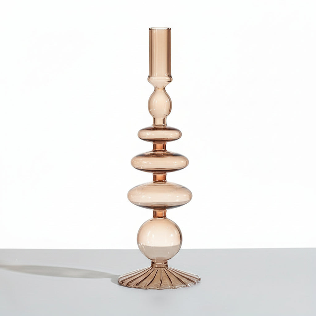 Elegant Glass Candle Holder and Vase for Modern Decor