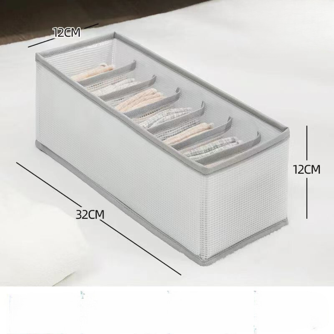 Foldable Clothing Storage Box | Quickly Find Every Item | Compartments, Foldable, Sturdy | DrawerCalm