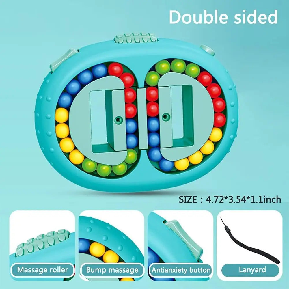 Rotating Bean Fidget Puzzle — Enhances Logic & Color Identification