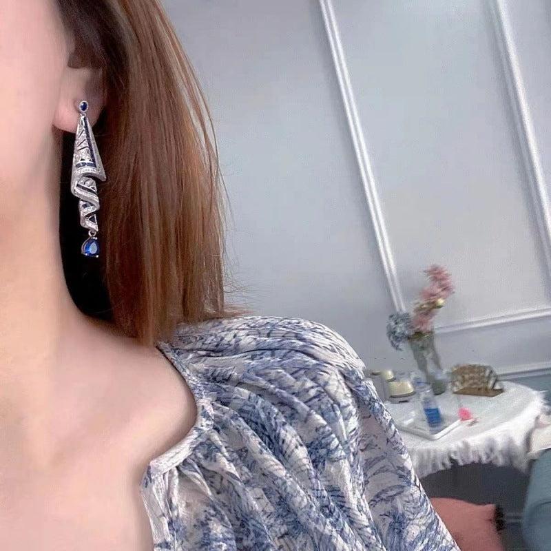 SereniSapphire™ Earrings — Ignite Unstoppable Confidence with Feather-Light, Hypoallergenic Elegance