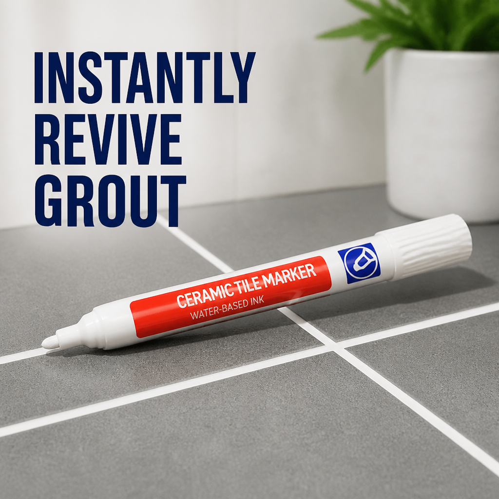 PureSeal™ Grout Renewal Pen — Instantly Revive Grout and Lock Out Mold for a Spotless, Proud Home
