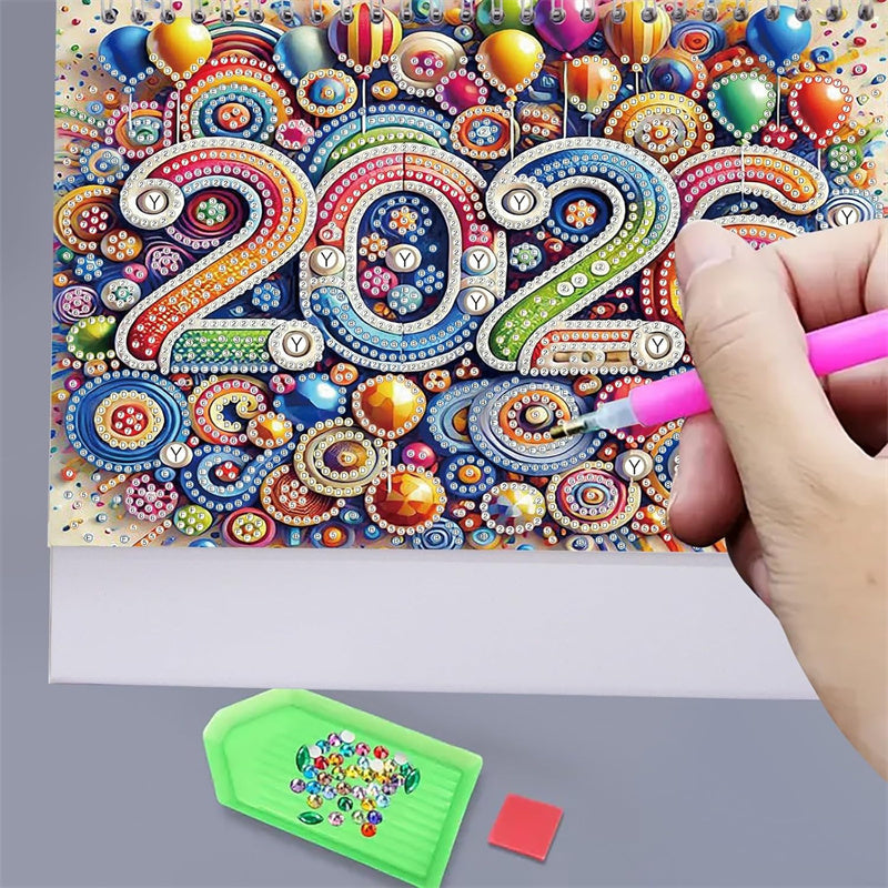 GlitzAura™ 2026 Desk Calendar — Ignite Your Creativity and Transform Stress into Sparkling Calm Every Day