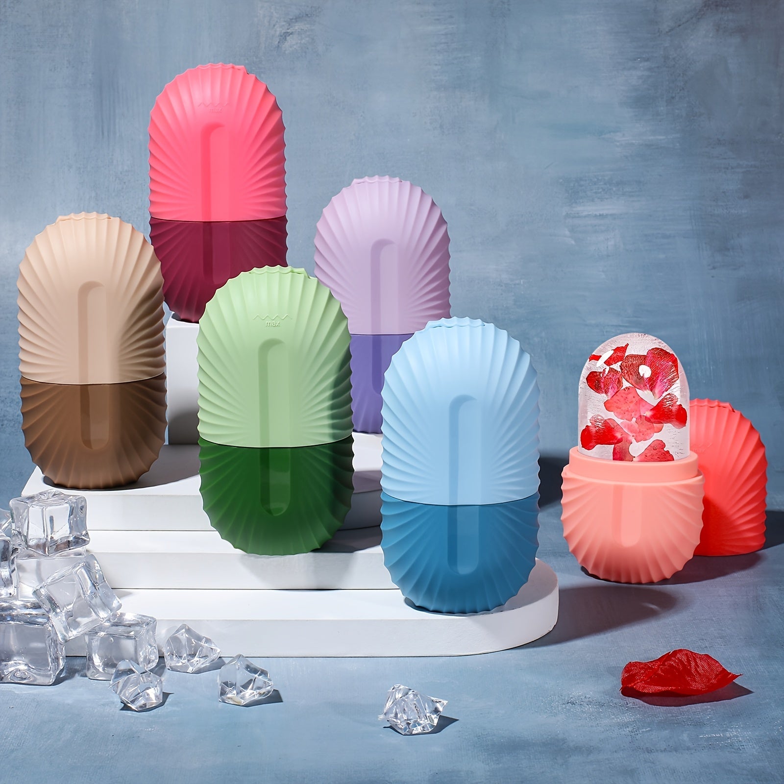 ChillGlow - Reusable Facial Roller with Ice Cube for Refreshing Relief
