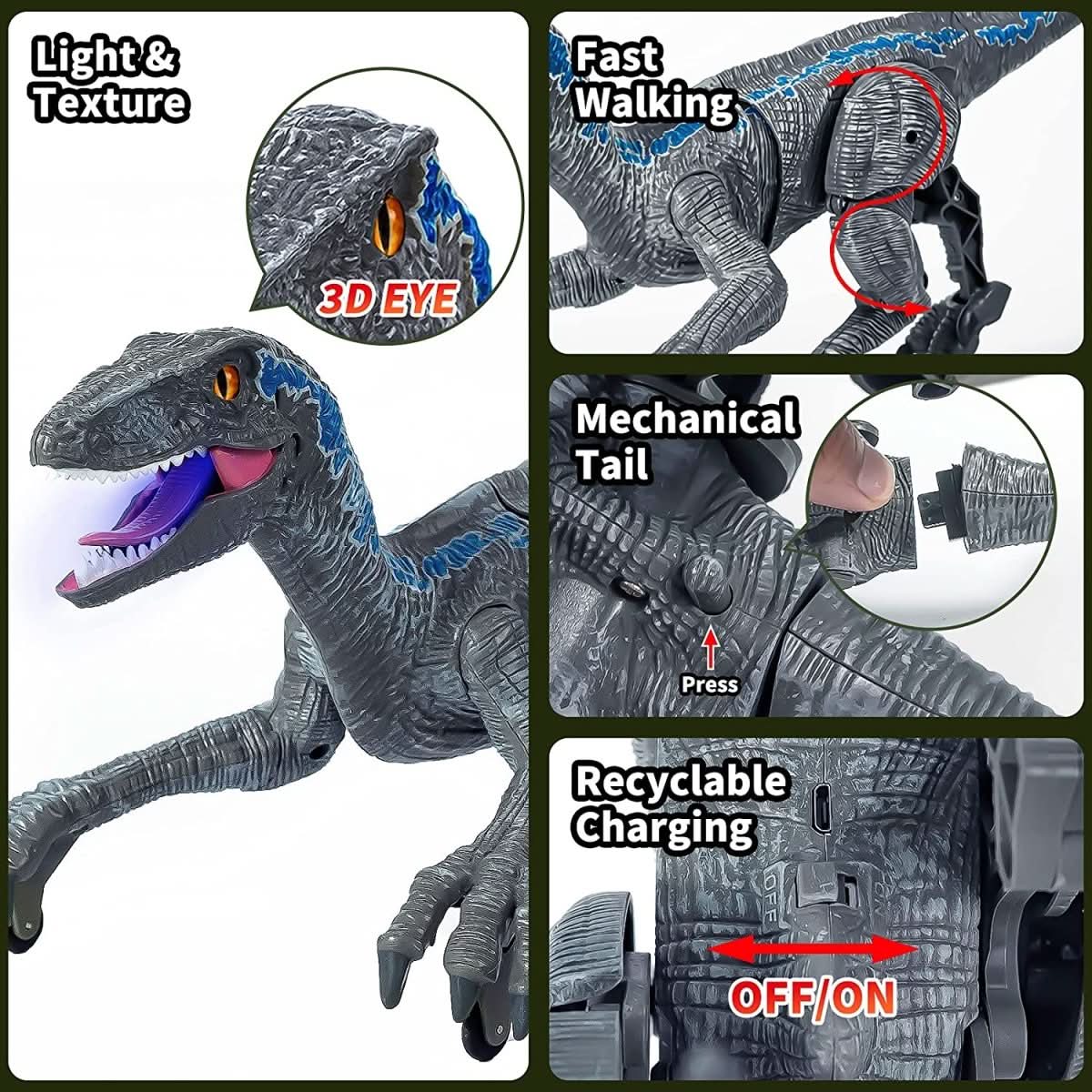 Engaging Dino Companion with Lights and Sounds for Kids