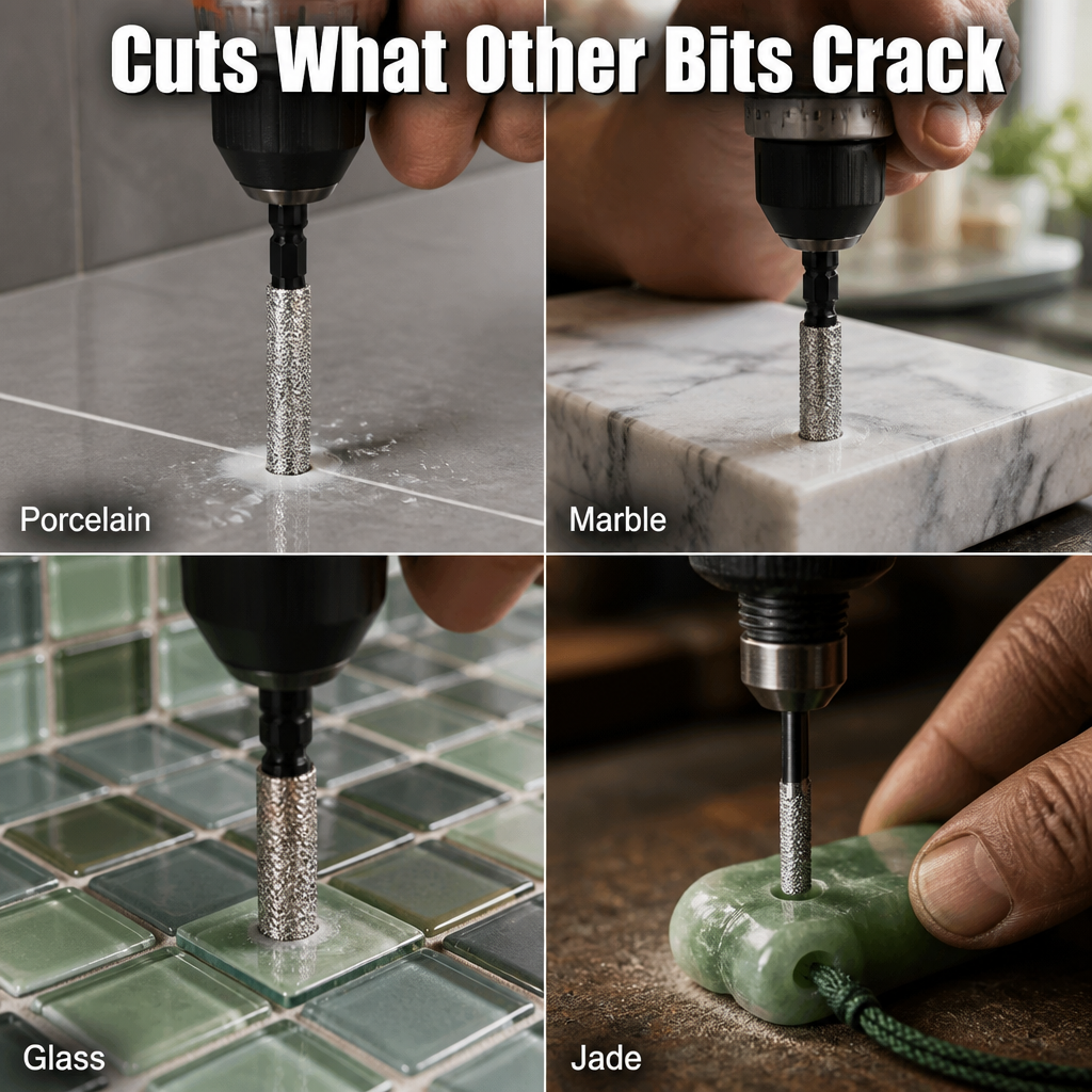 TitanEdge™ — Drill & Grind Porcelain, Marble and Glass Cleaving Without Cracks