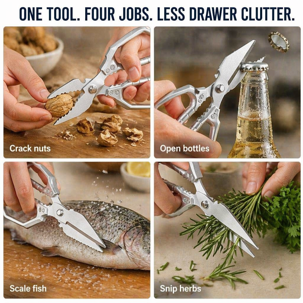 SharpEdgePro™ — Cut Through Chicken Bones, Shells & Herbs in a Flash