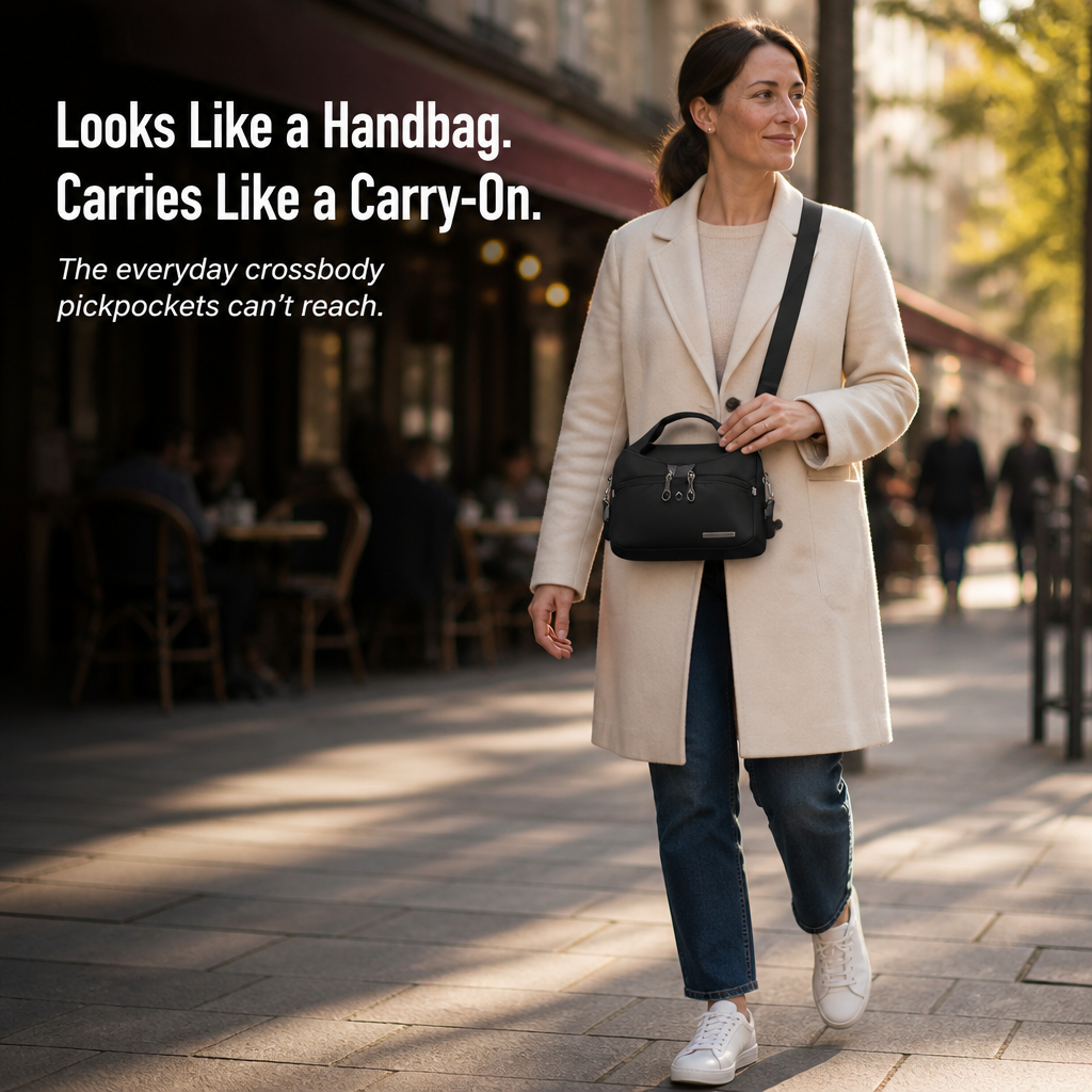 VeraShield™ — Pack Clever, Walk Light & Ditch the Pickpocket Fret