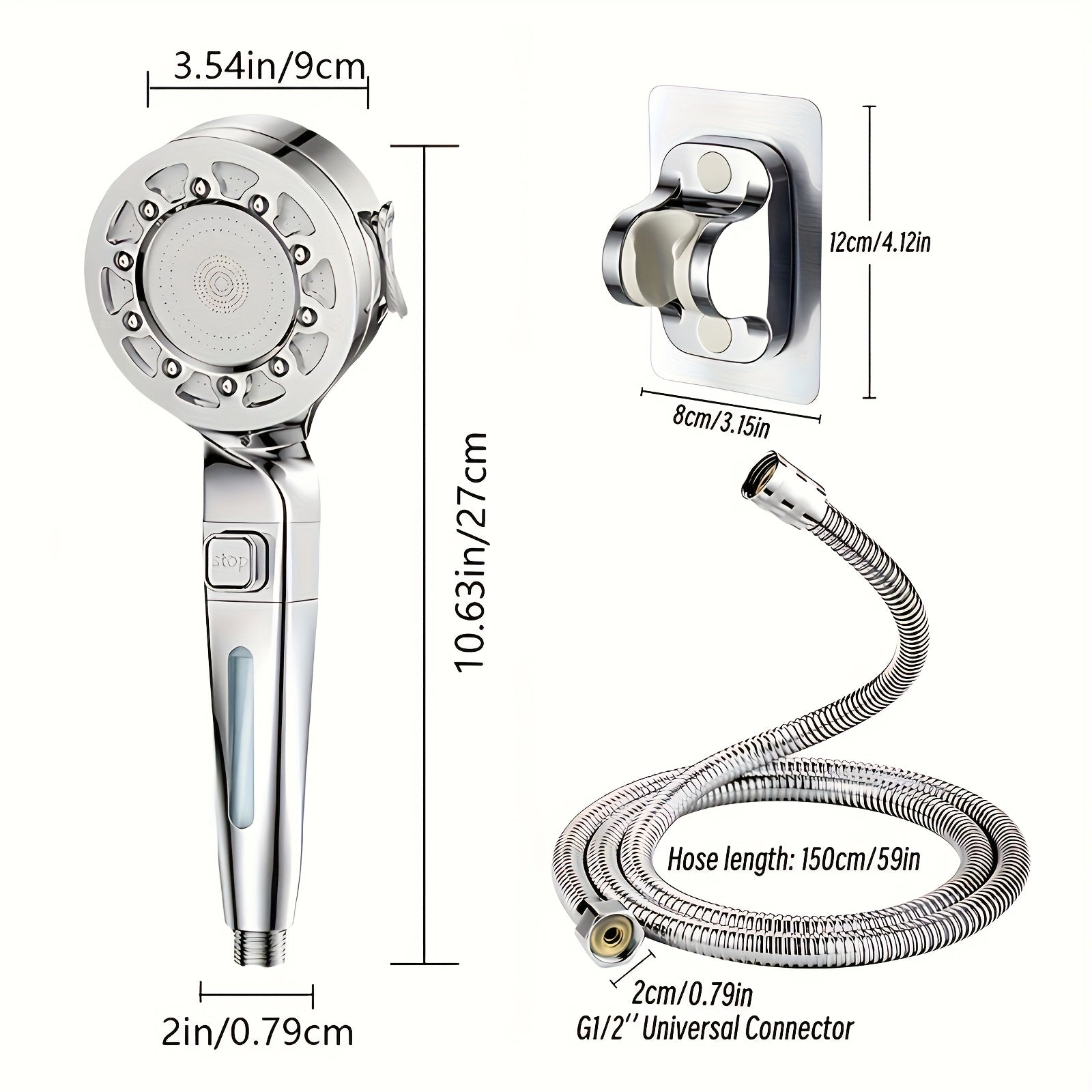 AquaFlow – Precision Rainfall Shower with Adjustable Spray