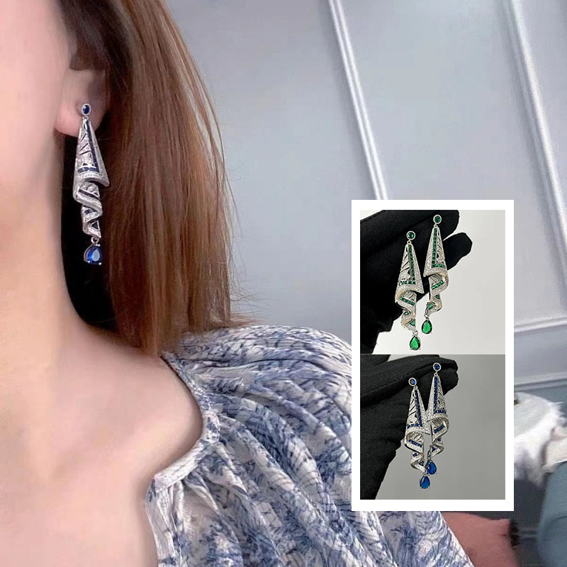 SereniSapphire™ Earrings — Ignite Unstoppable Confidence with Feather-Light, Hypoallergenic Elegance