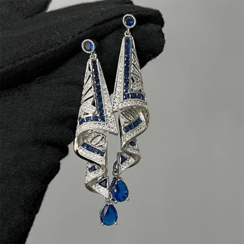 SereniSapphire™ Earrings — Ignite Unstoppable Confidence with Feather-Light, Hypoallergenic Elegance