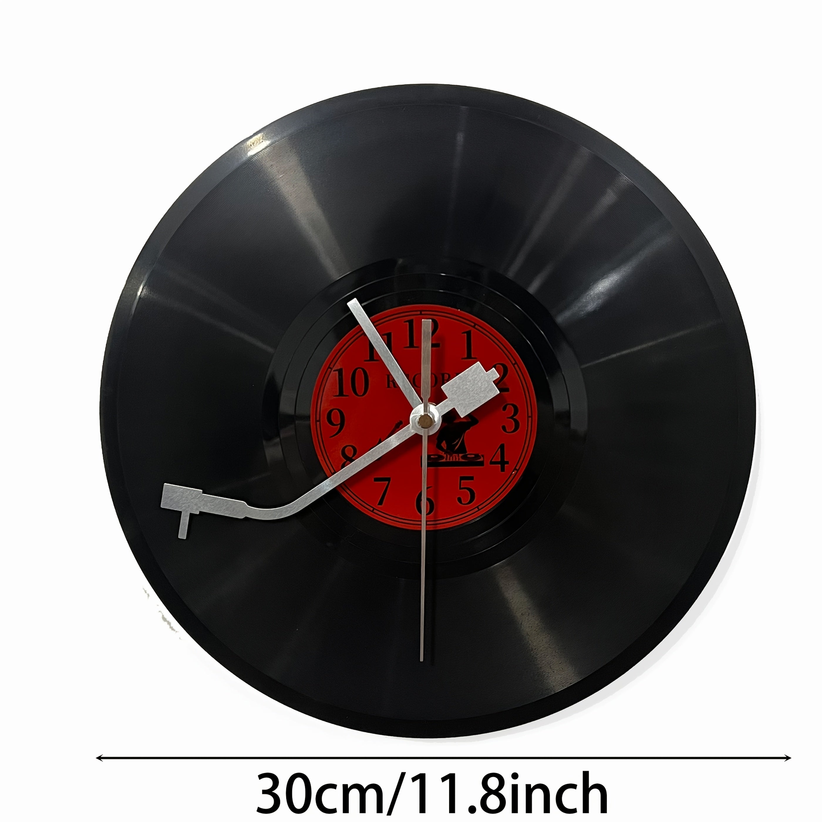 Classic Vinyl Record Wall Clock – Silent and Stylish Timepiece