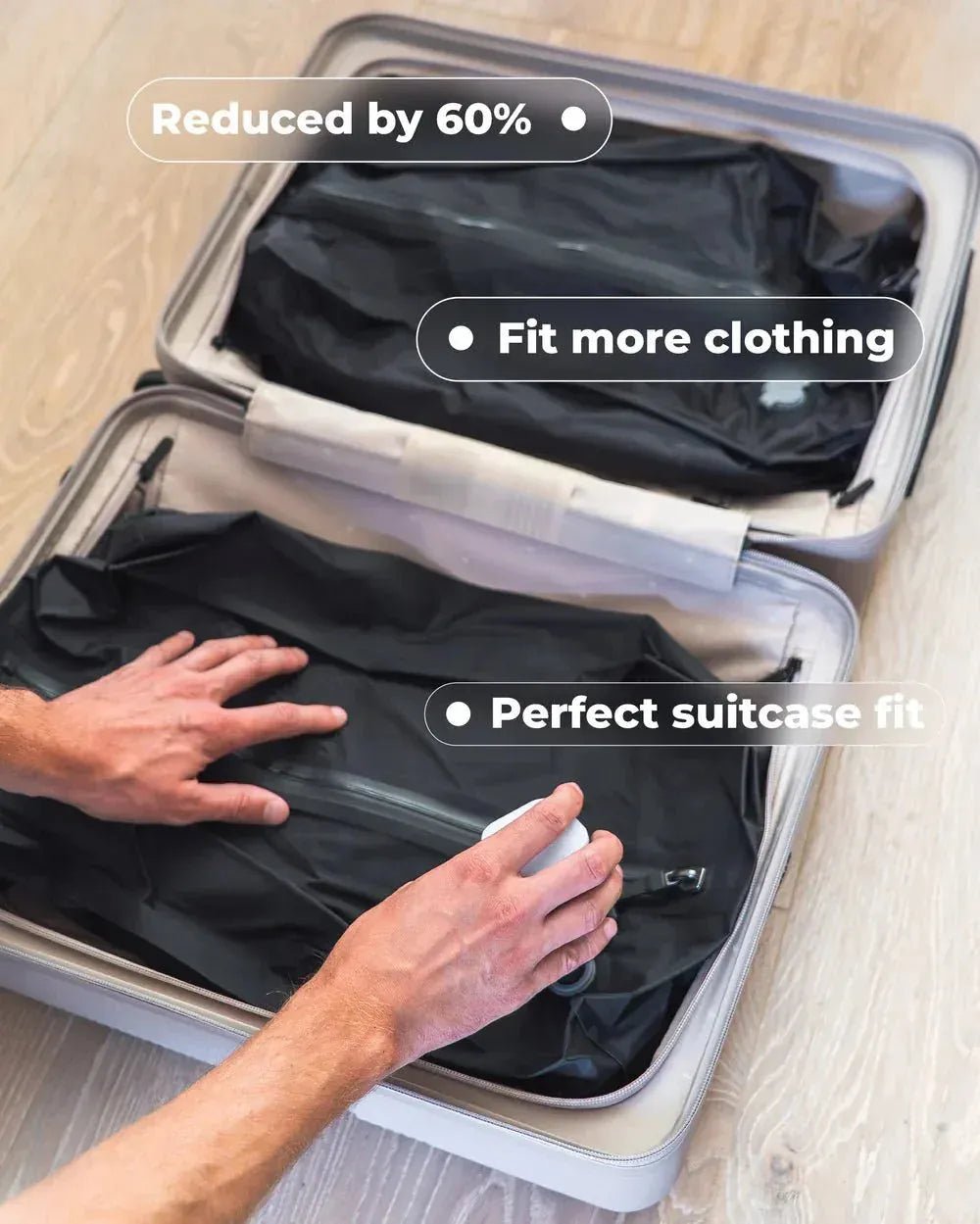SkySpace™ — Double Your Packing Space and Travel Light with Total Freshness Control