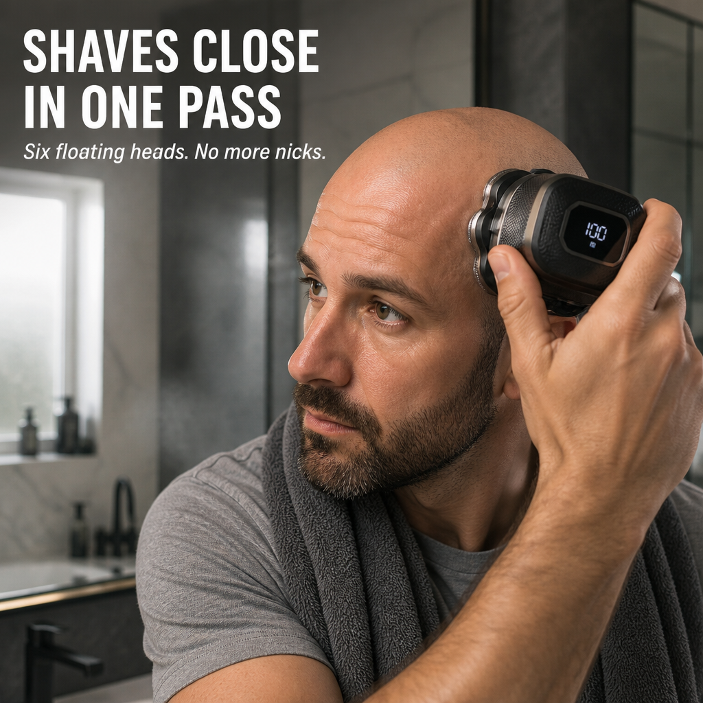 ApexGlide™ — Get a Completely Smooth Head Shave in Less Than 3 Minutes