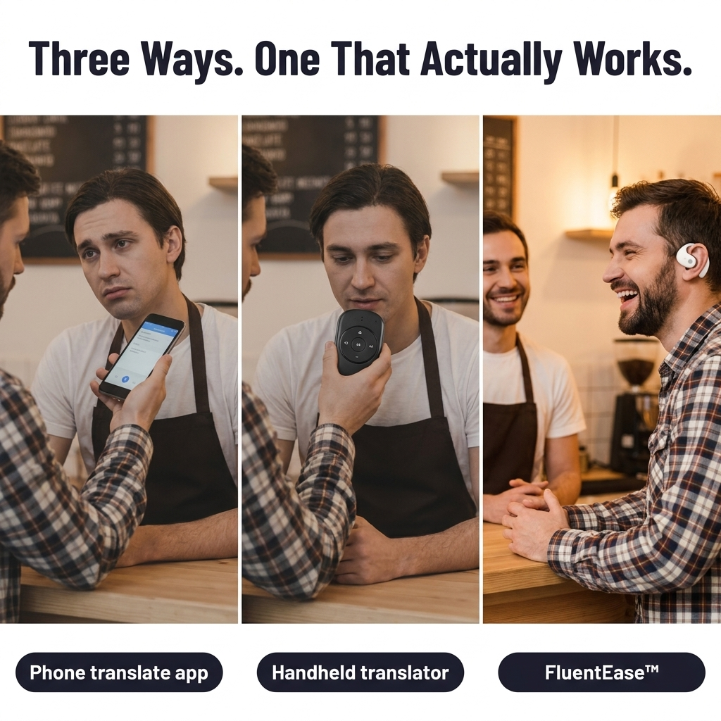 FluentEase™ — Communicate and Comprehend 144 Languages Hands-Free