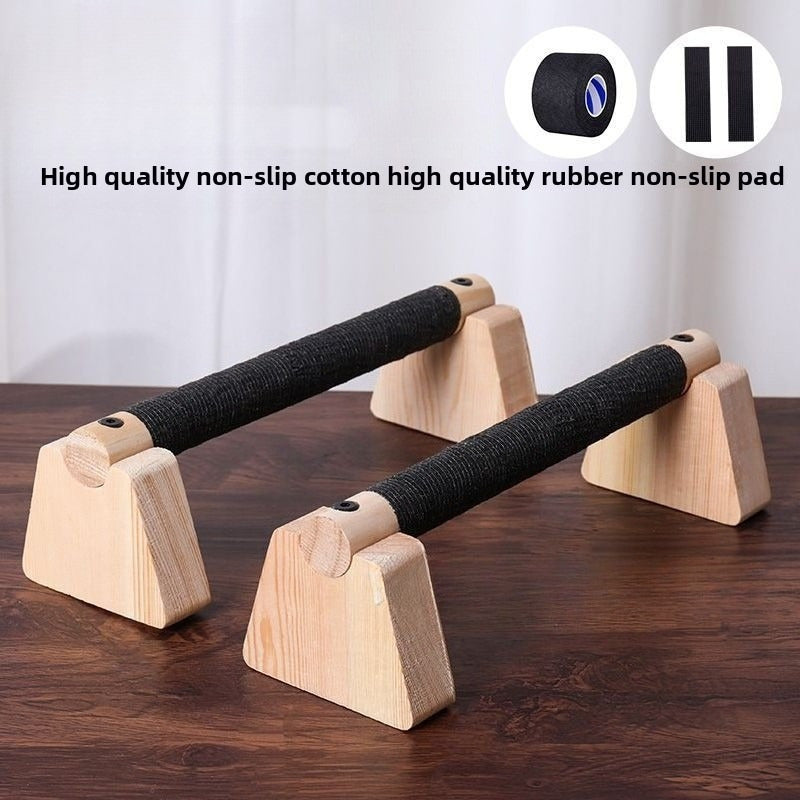 Sturdy Wood Push-Up Bars for Effective Home Workouts