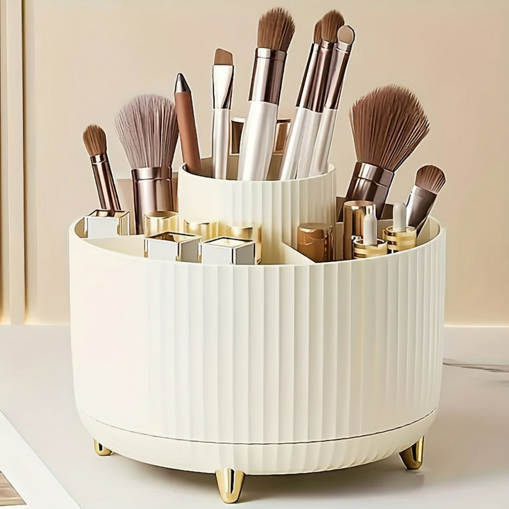 RevolveStyle - 360° Rotating Makeup Organizer with 5 Compartments