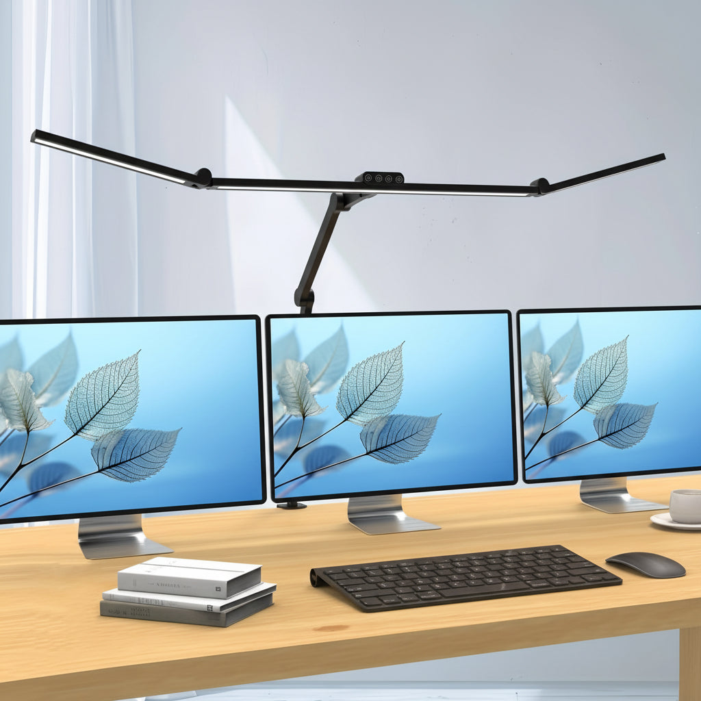 LumosFlex – 24W Adjustable LED Desk Lamp with Versatile Clamp