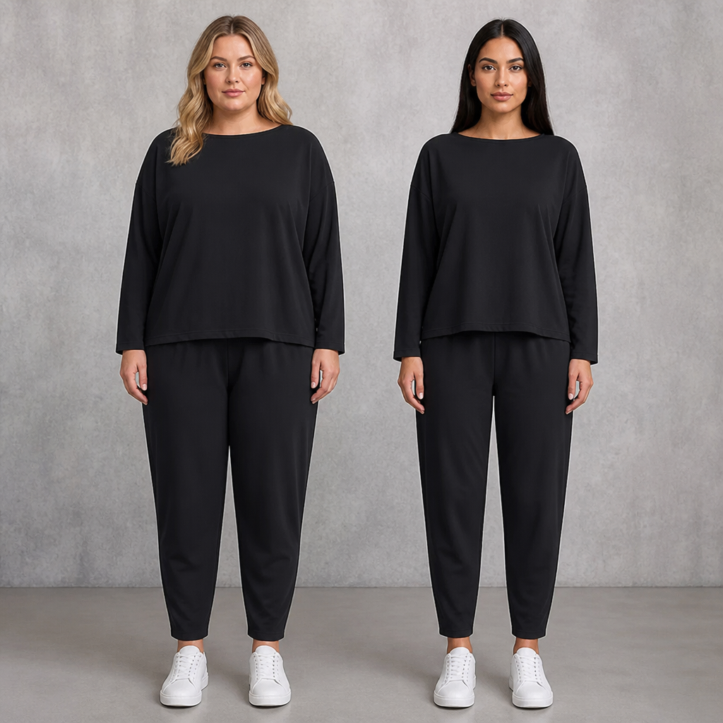 VeloraEase™ – Relaxed Two-Piece Lounge Set with Pocketed Tapered Trousers