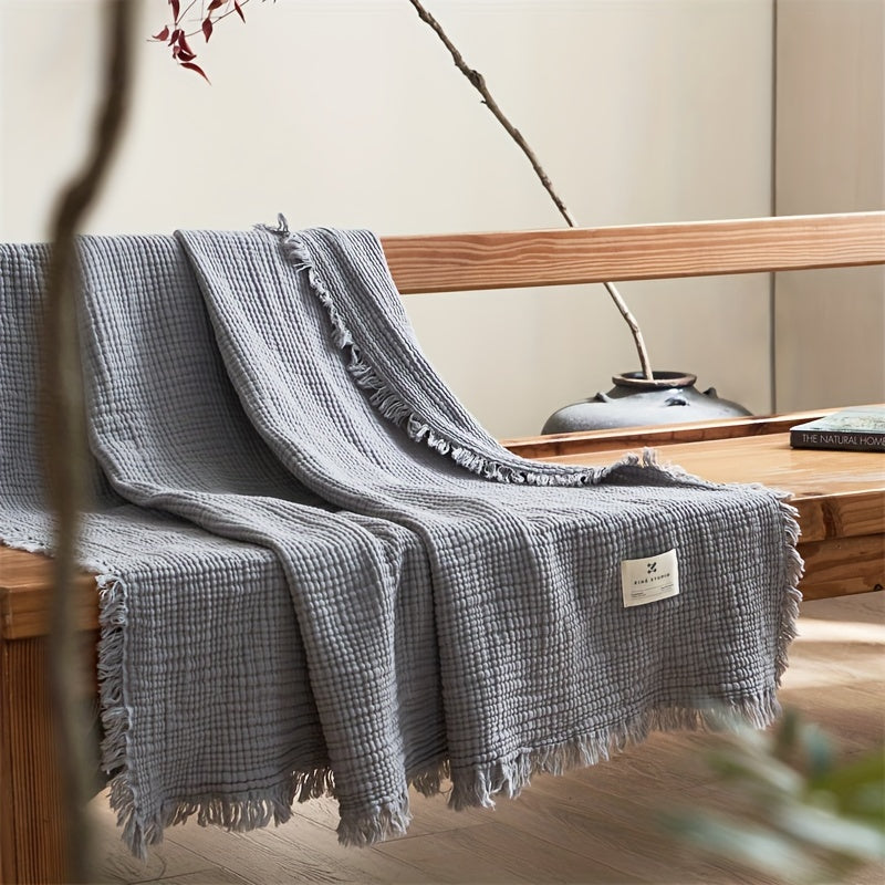 Cumulus Comfort – Lightweight 4-Layer Cotton Blanket for Everyday Relaxation