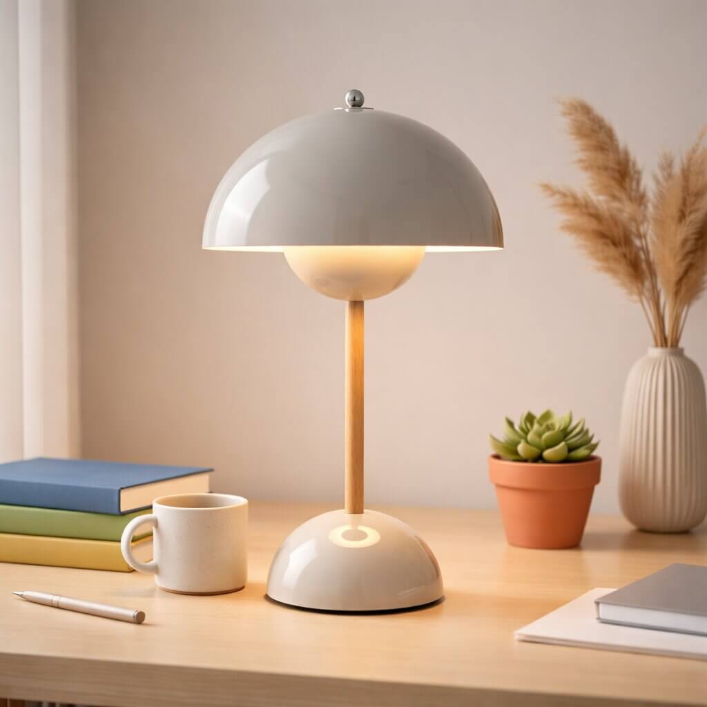 Elegant Wireless LED Table Lamp | Dimmable & Rechargeable
