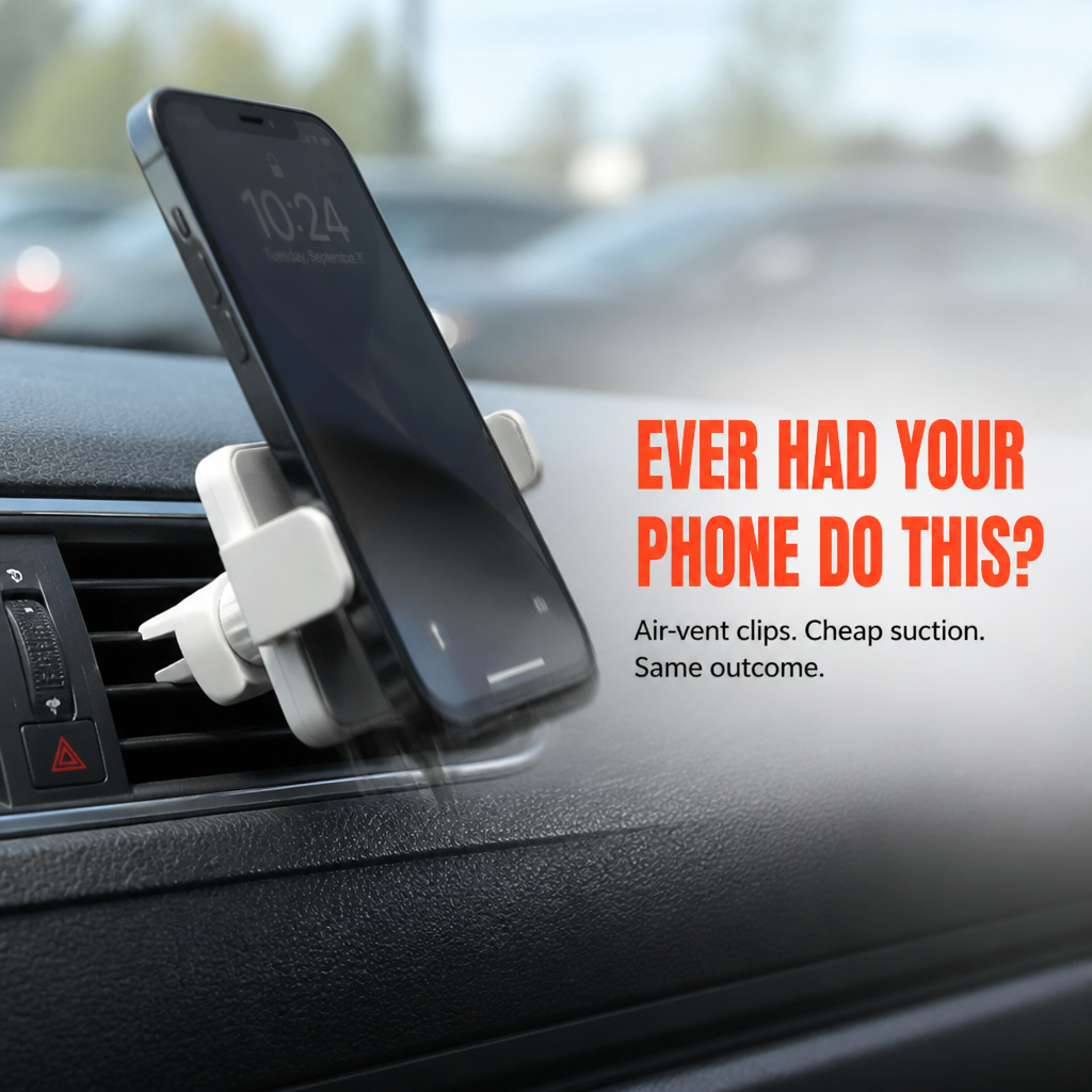 LumaRide™ — Attach Your Phone in Seconds Using Your Car's Emblem | 30-Day Guarantee