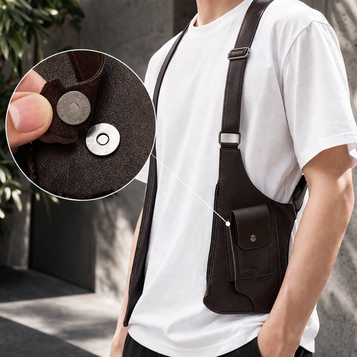 Secure Everyday Crossbody Bag for Men | Tactical Sling Pack