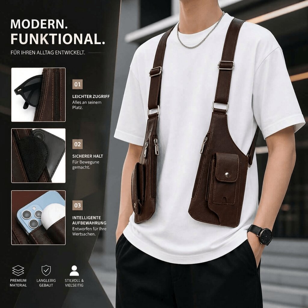 Secure Everyday Crossbody Bag for Men | Tactical Sling Pack