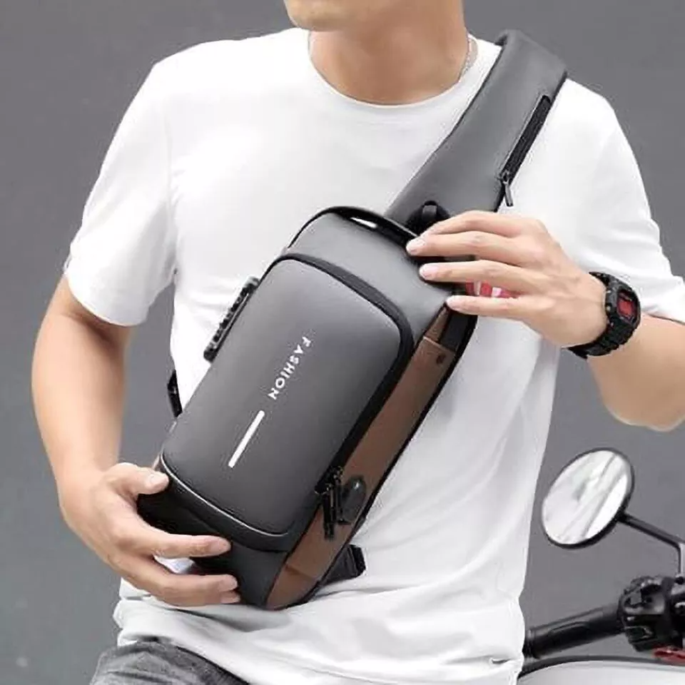Crossbody Bag with Hidden Compartments for Theft Protection