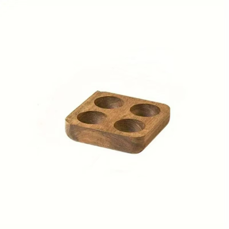 Elegant Acacia Wood Egg Holder for Kitchen Organization