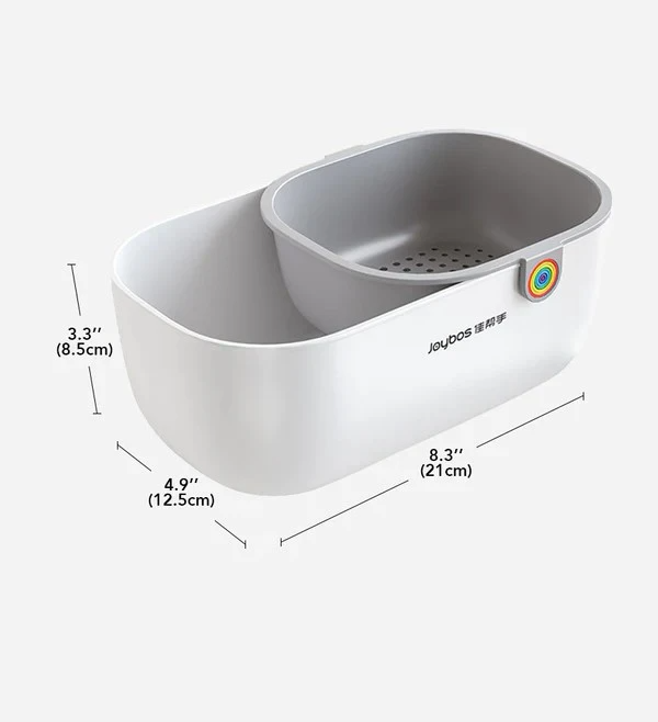 Dual Snack Bowl with Waste Compartment | 2-Tier Snack Organizer
