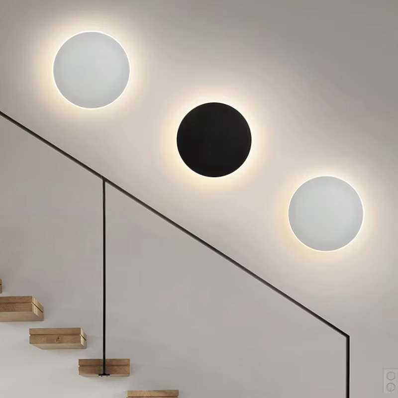 Vibrant Glow Wall Light with Modern Circular Design