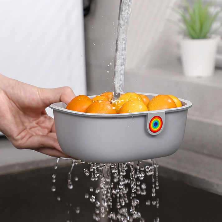 Dual Snack Bowl with Waste Compartment | 2-Tier Snack Organizer