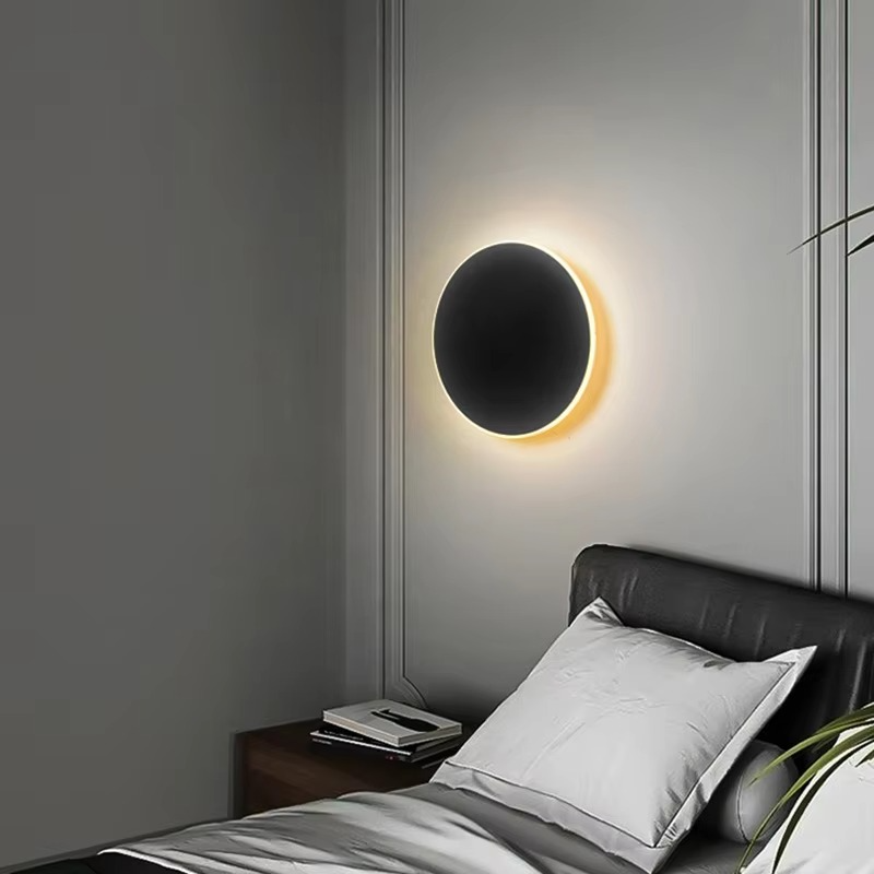 Vibrant Glow Wall Light with Modern Circular Design