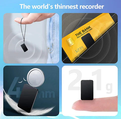 SwiftSound – Portable Voice Recorder with Smart Activation & 32 GB Memory