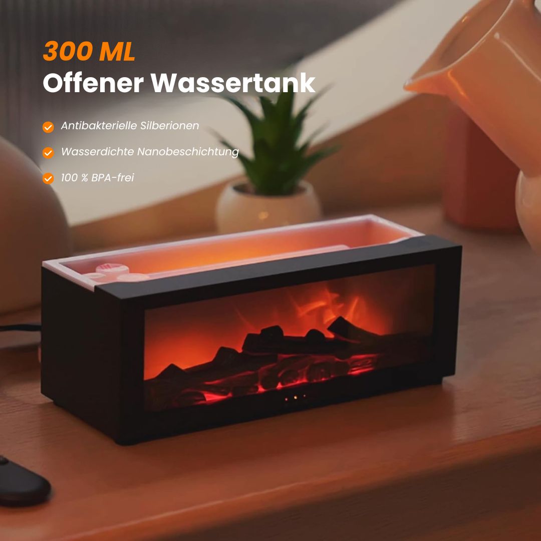 SereneGlow Aroma Diffuser | Electric Aroma Lamp with Flame Effect