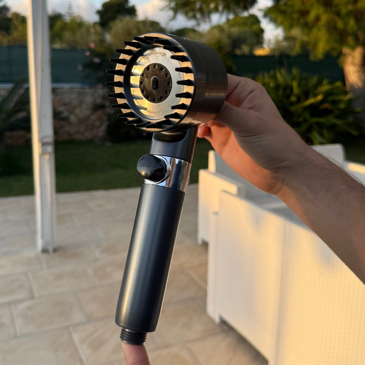 EcoSmart Showerhead with Filter & 3 Spray Options