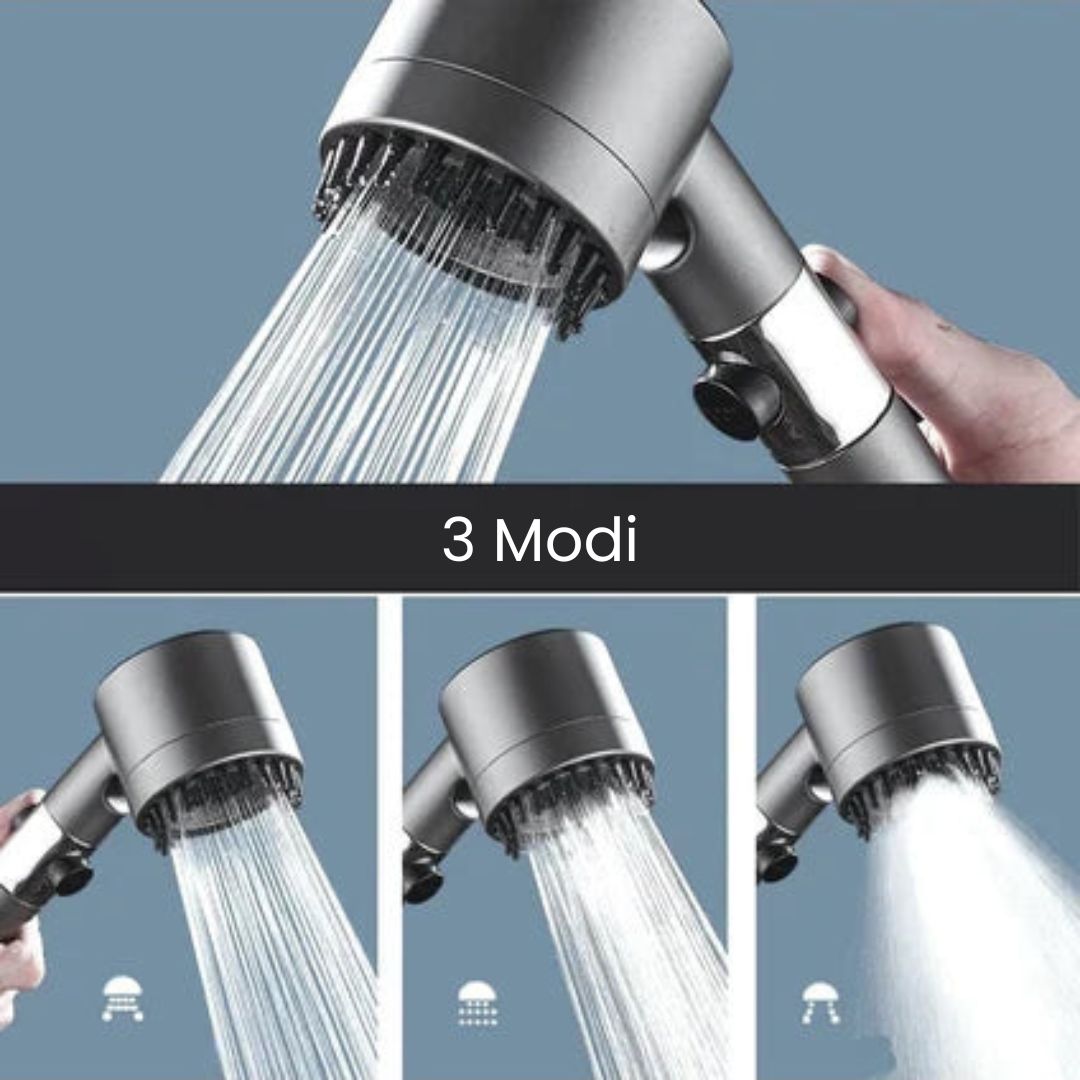 EcoSmart Showerhead with Filter & 3 Spray Options