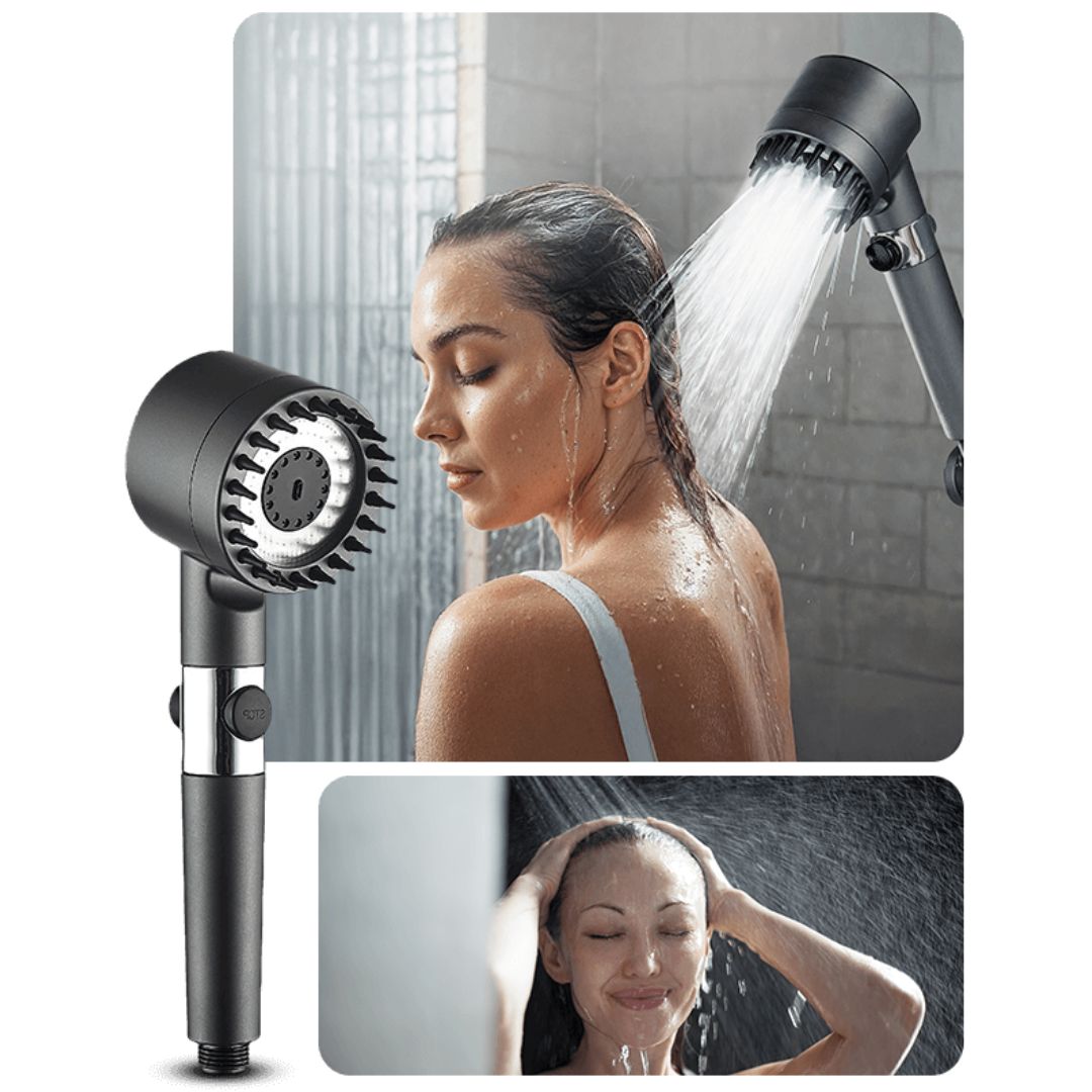 EcoSmart Showerhead with Filter & 3 Spray Options