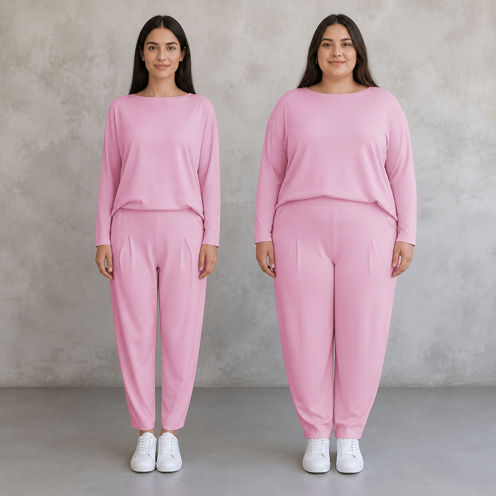 VeloraEase™ – Relaxed Two-Piece Lounge Set with Pocketed Tapered Trousers