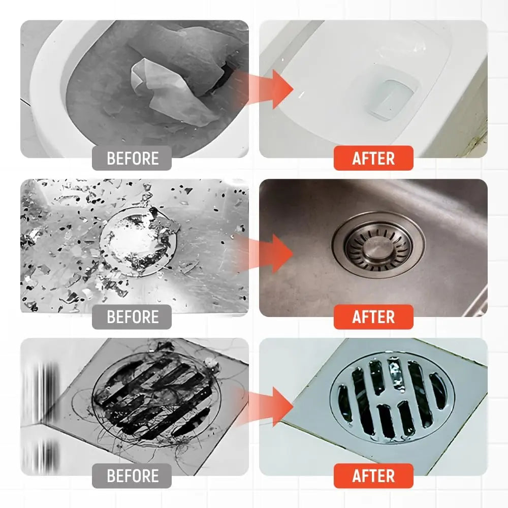 FlowForce™ — Blast Away Clogs Instantly for Effortless, Chemical-Free Flow