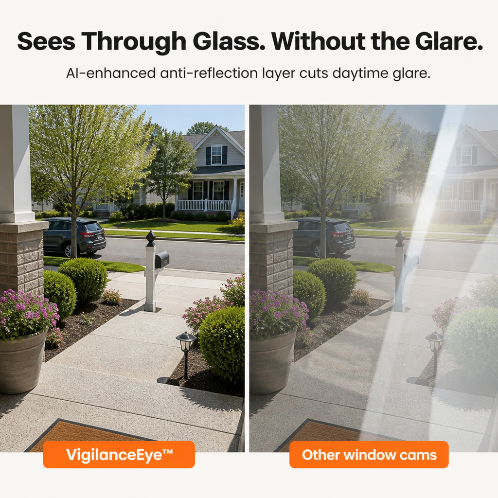 VigilanceEye™ — Mount on Any Window and Monitor Your Porch in 5 Minutes